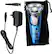Alt View 13. Barbasol - Rechargeable Wet/Dry Rotary Electric Shaver with Beard Trimmer - Black/Blue.