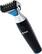 Alt View 15. Barbasol - Rechargeable Power Single Blade Wet/Dry Electric Shaver/Beard Trimmer + Body Blade + Adjustable Beard Trimmer Attachment - Black/Blue.