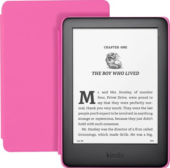 Front Zoom. Amazon - Kindle (10th Generation) Kids  - 6" - 8GB - 2019 - Pink.