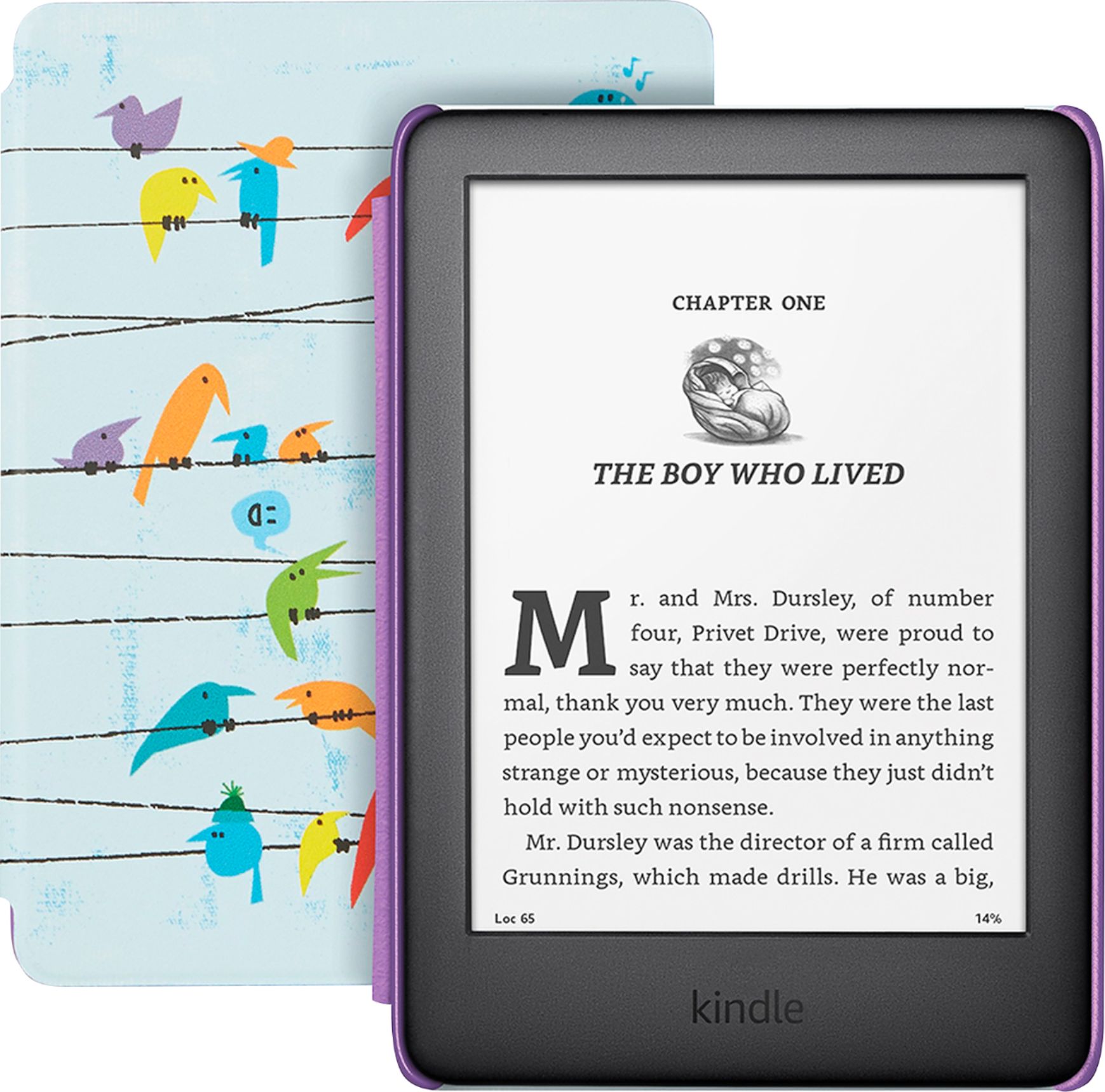 Kindle Kids Edition (10th Generation) 8GB, Wi-Fi, 6in - Black with  Rainbow Birds Cover for sale online