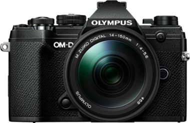 Olympus - OM-D E-M5 Mark III Mirrorless Camera with 14-150mm Lens - Black - Front_Zoom