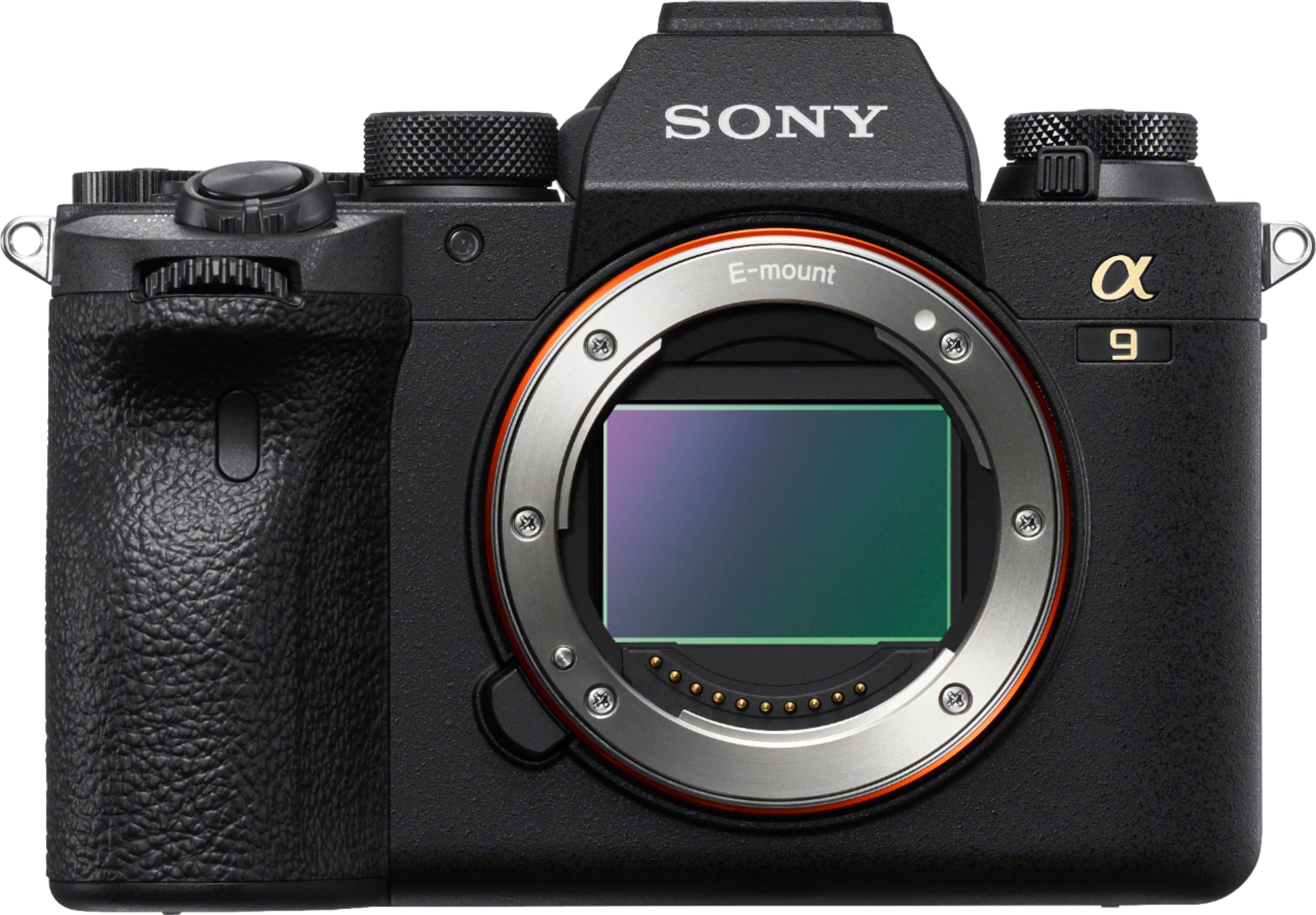 Front. Sony - Alpha a9 II Mirrorless Camera (Body Only) - Black.