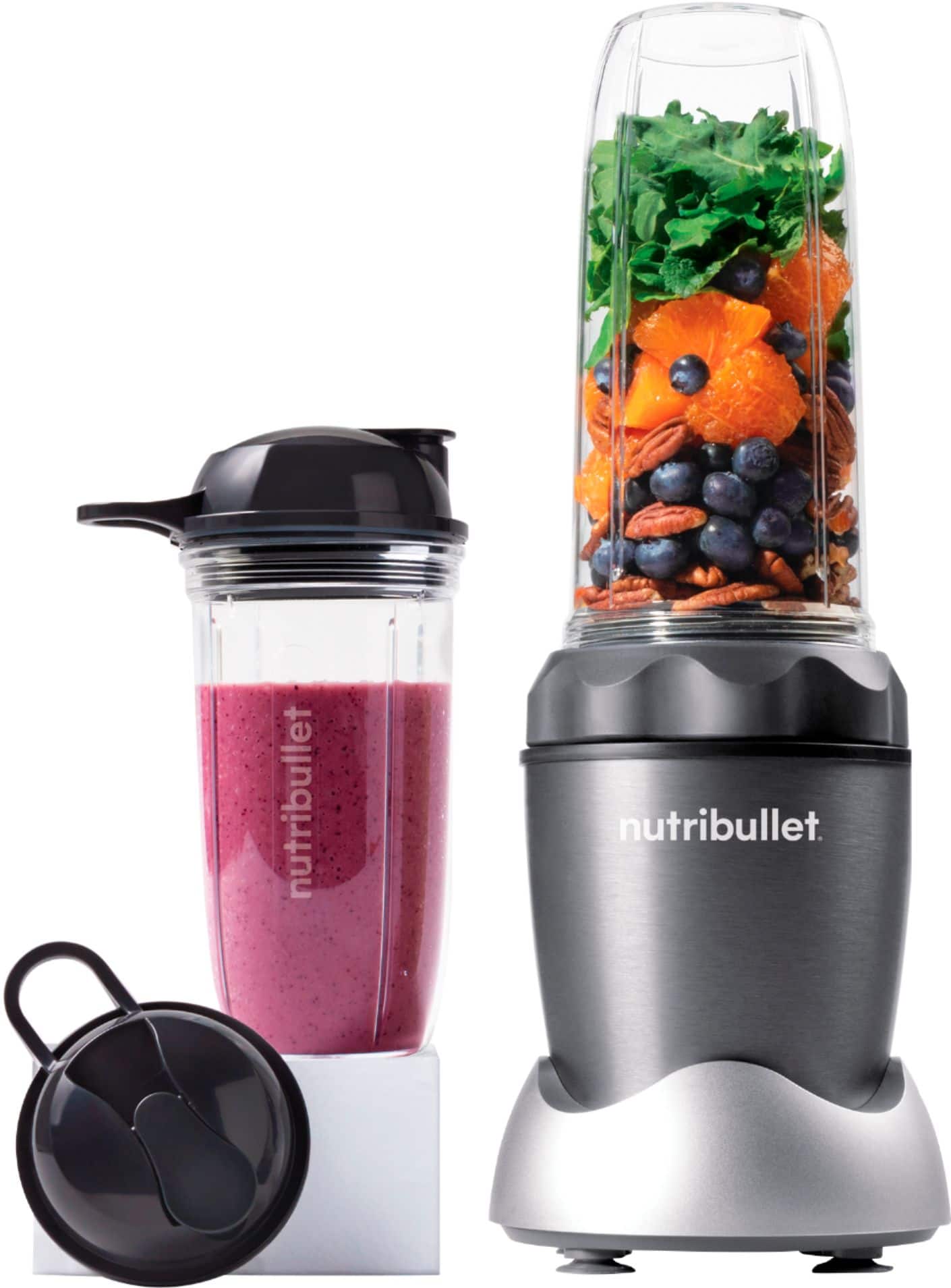 Alt View 12. NutriBullet - Pro 1000 Personal Blender NB50100C - Gray.