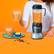 Alt View 16. NutriBullet - Select 32-Oz. Single-Serve Blender - Dark Gray/Light Gray Skirt.