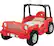Front. Little Tikes - Jeep® Wrangler 53" Toddler/Twin Bed - Red.