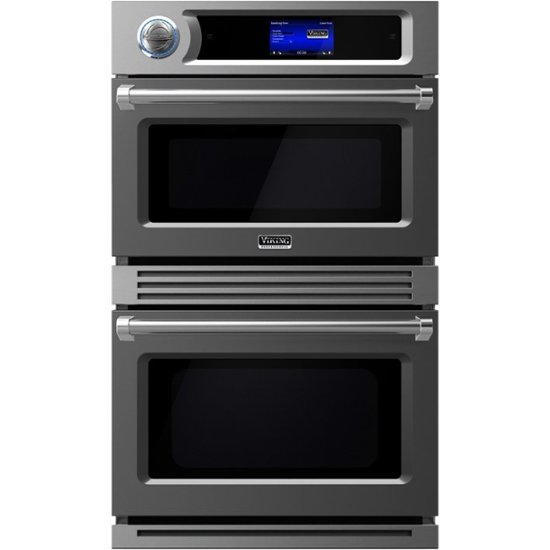 Viking – Professional TurboChef 30″ Built-In Double Electric Convection Wall Oven – Damascus Gray
