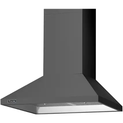 Front. Viking - 3 Series 36" Convertible Range Hood - Damascus Gray.