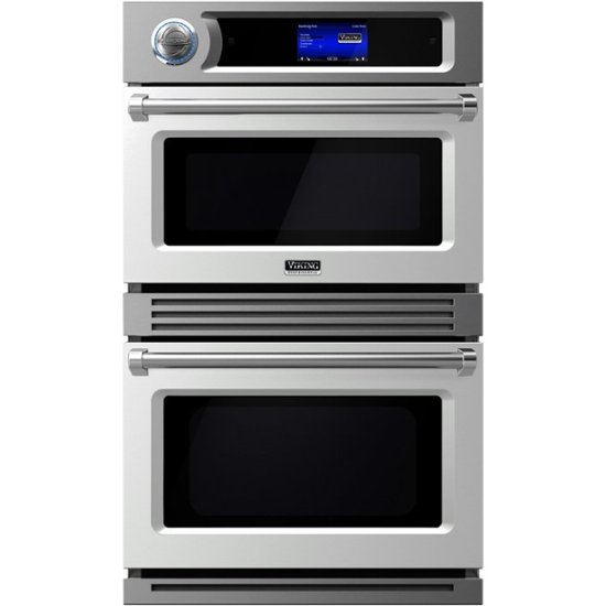 Viking – Professional TurboChef 30″ Built-In Double Electric Convection Wall Oven – Frost White
