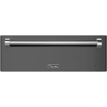 Front. Viking - 29" Warming Drawer - Damascus Gray.
