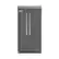 Front. Viking - Professional 5 Series Quiet Cool 25.3 Cu. Ft. Side-by-Side Built-In Refrigerator - Damascus Gray.
