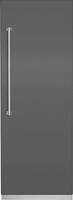 Viking - Professional 7 Series 16.1 Cu. Ft. Upright Freezer with Interior Light - Damascus Gray - Front_Zoom