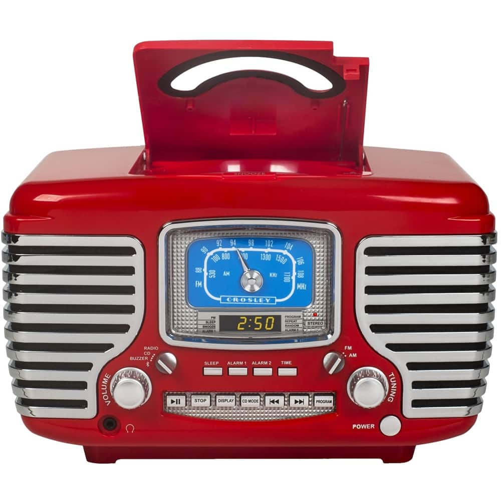 Best Buy: Crosley CORSAIR Audio System Red CR612D-RE