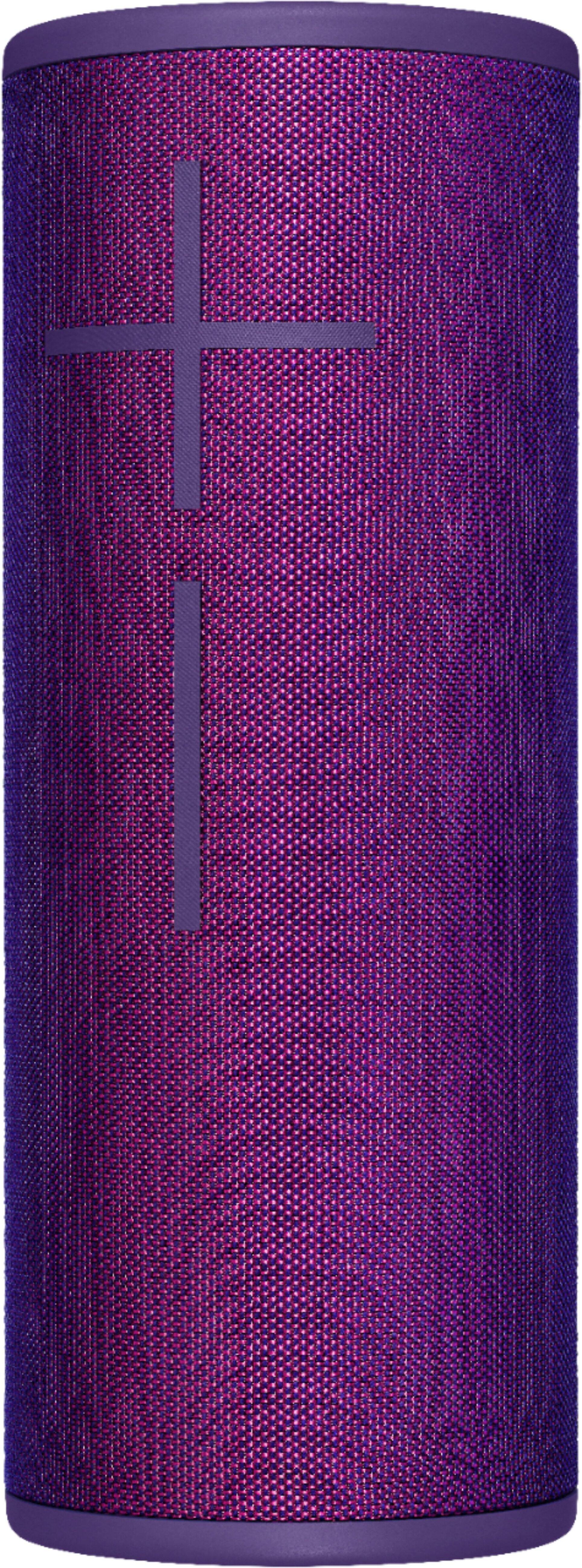 Left. Ultimate Ears - MEGABOOM 3 Portable Wireless Bluetooth Speaker with Waterproof/Dustproof Design - Ultraviolet Purple.