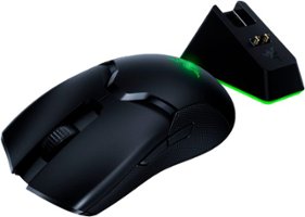 Razer - Viper Ultimate Ultralight Wireless Optical Gaming Mouse with Charging Dock - Black - Front_Zoom