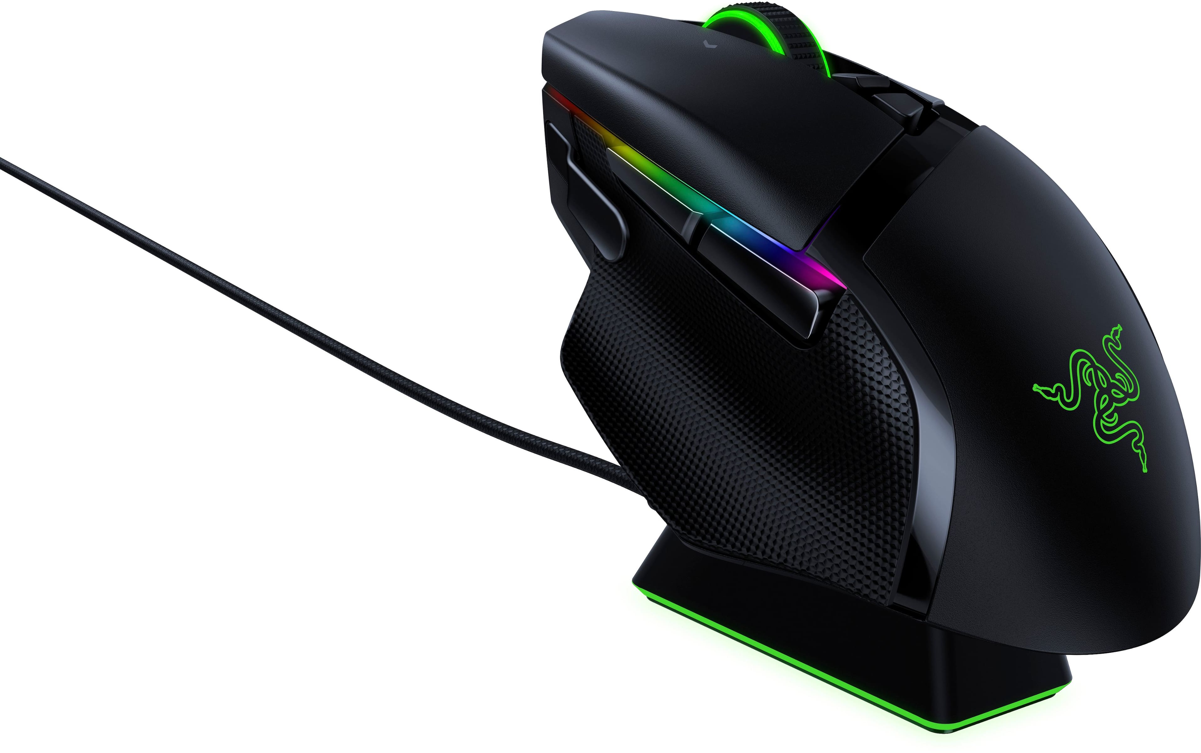 Razer Basilisk Ultimate Wireless Optical with HyperSpeed Technology and  Charging Dock Gaming Mouse Black RZ01-03170100-R3U1 - Best Buy