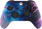 Front. Custom Controllerzz - Custom Wireless Controller for Xbox Series X|S, Xbox One, & PC - Blue & Purple Swirl.