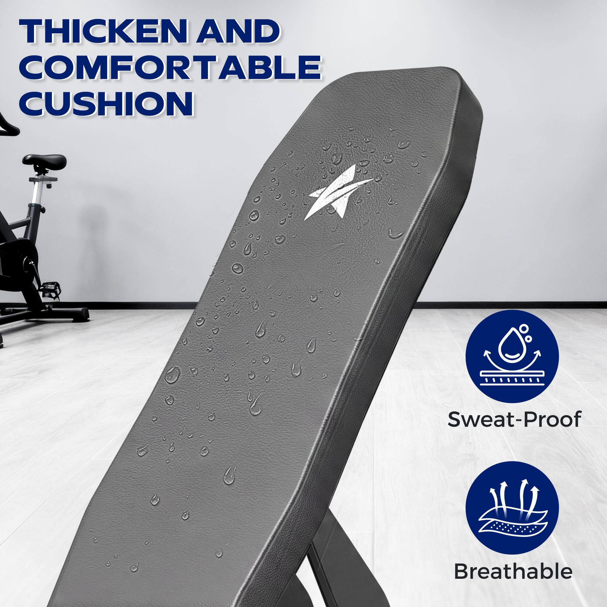 THICKEN AND COMFORTABLE CUSHION

Sweat-Proof
Breathable