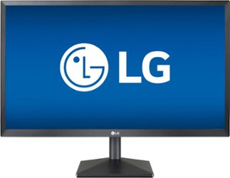 LG - Geek Squad Certified Refurbished 24" IPS LED FHD FreeSync Monitor - Black - Front_Zoom