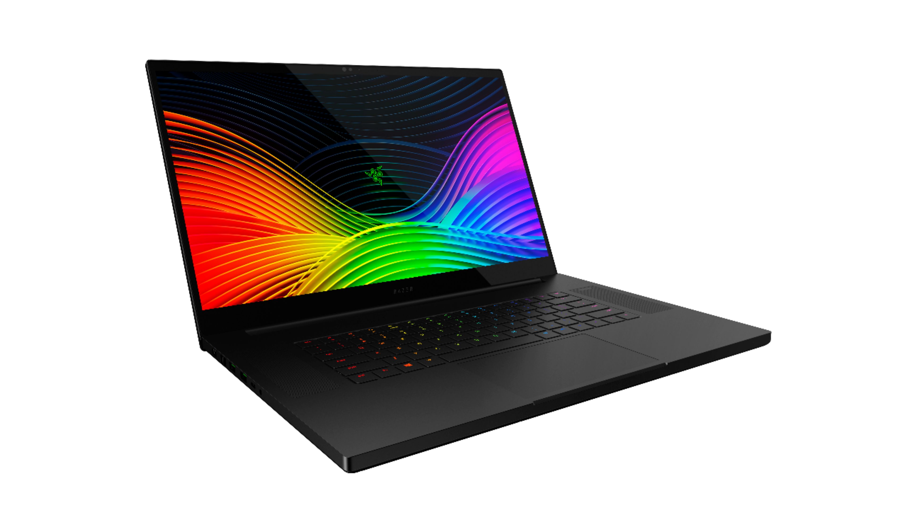 Angle View: Razer - Geek Squad Certified Refurbished 17.3" 4K Touch-Screen Gaming Laptop - Core i7 - 16GB - GeForce RTX 2080 - 512GB SSD - Matte Black