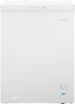 Front. Insignia™ - 5.0 Cu. Ft. Garage Ready-Chest Freezer - White.