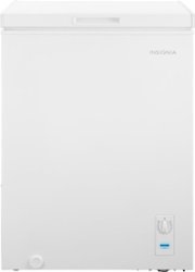 Insignia™ - 5.0 Cu. Ft. Garage Ready-Chest Freezer - White - Front_Zoom