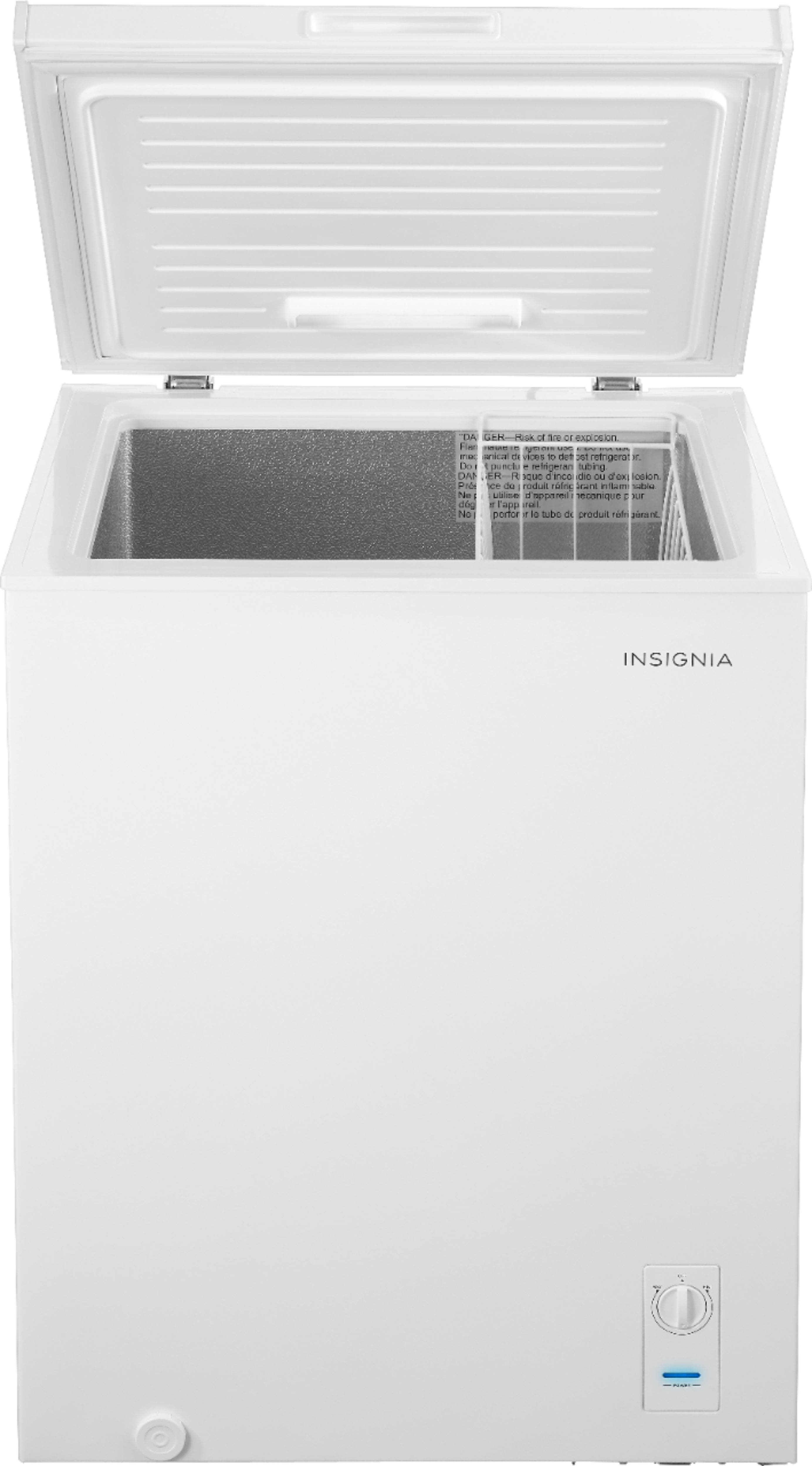 Alt View 1. Insignia™ - 5.0 Cu. Ft. Garage Ready-Chest Freezer - White.
