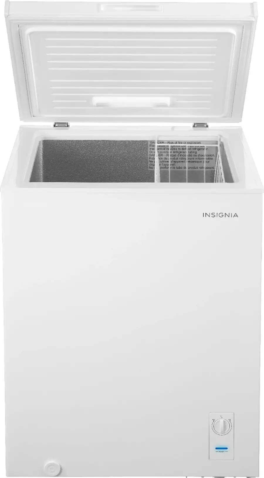 Alt View 1. Insignia™ - 5.0 Cu. Ft. Garage Ready-Chest Freezer - White.