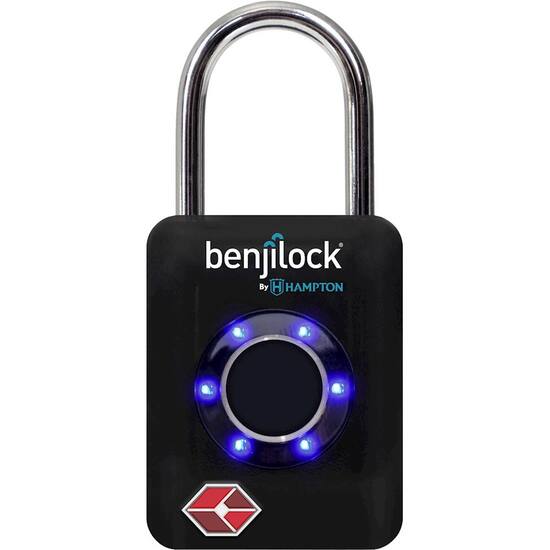 Benjilock By Hampton Tsa Fingerprint Padlock Black Bl30071mb Best Buy
