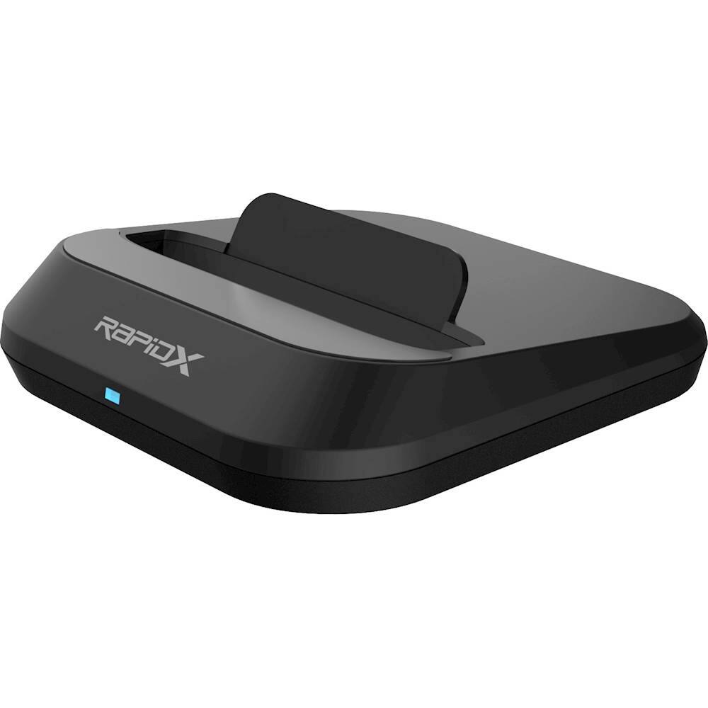 Alt View 12. RapidX - MyPort 10,000 mAh Portable Charger for Most Qi and USB Enabled Devices - Black.