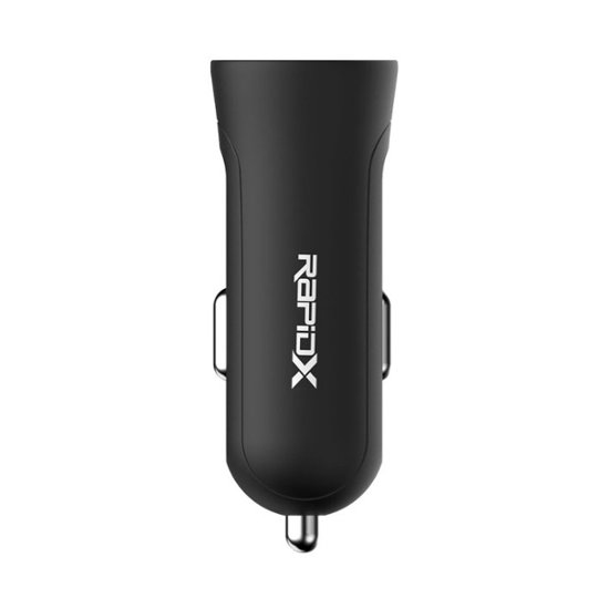 RapidX X2PD 2-Port Vehicle Charger with One QC 18W USB Port & One 30W USB-C  Port, 48W Max Output Black RX-X2PDBLK - Best Buy