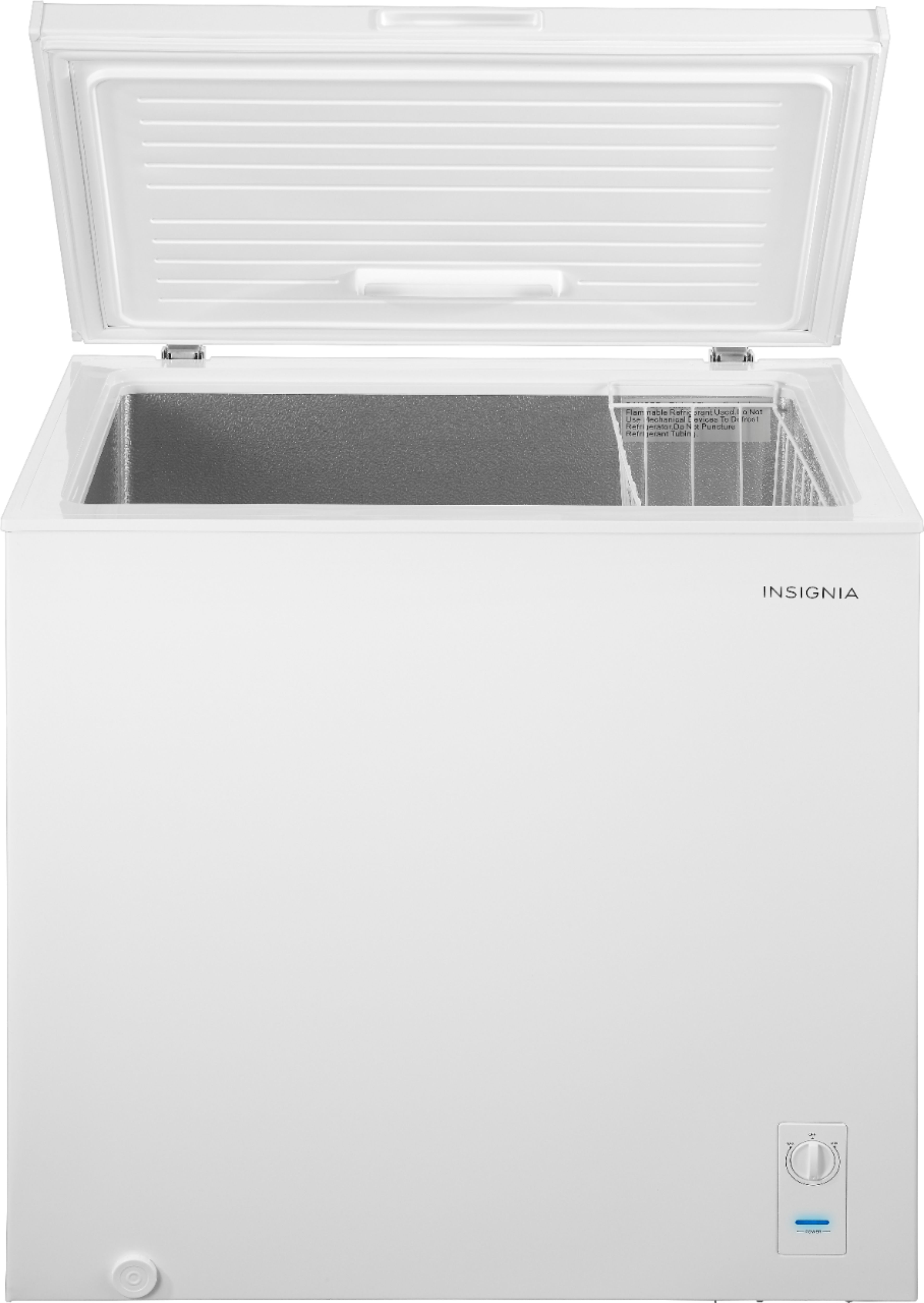 TABU Chest Freezer, 7.0 Cu Ft Deep Freezer with Adjustable Temperature,  Compact Freezer with Top Open Door (White)