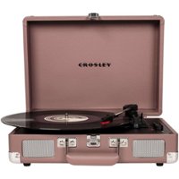 Crosley - Cruiser Deluxe Bluetooth Stereo Turntable - Purple Ash - Front_Zoom