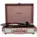 Front. Crosley - Cruiser Deluxe Bluetooth Stereo Turntable - Purple Ash.