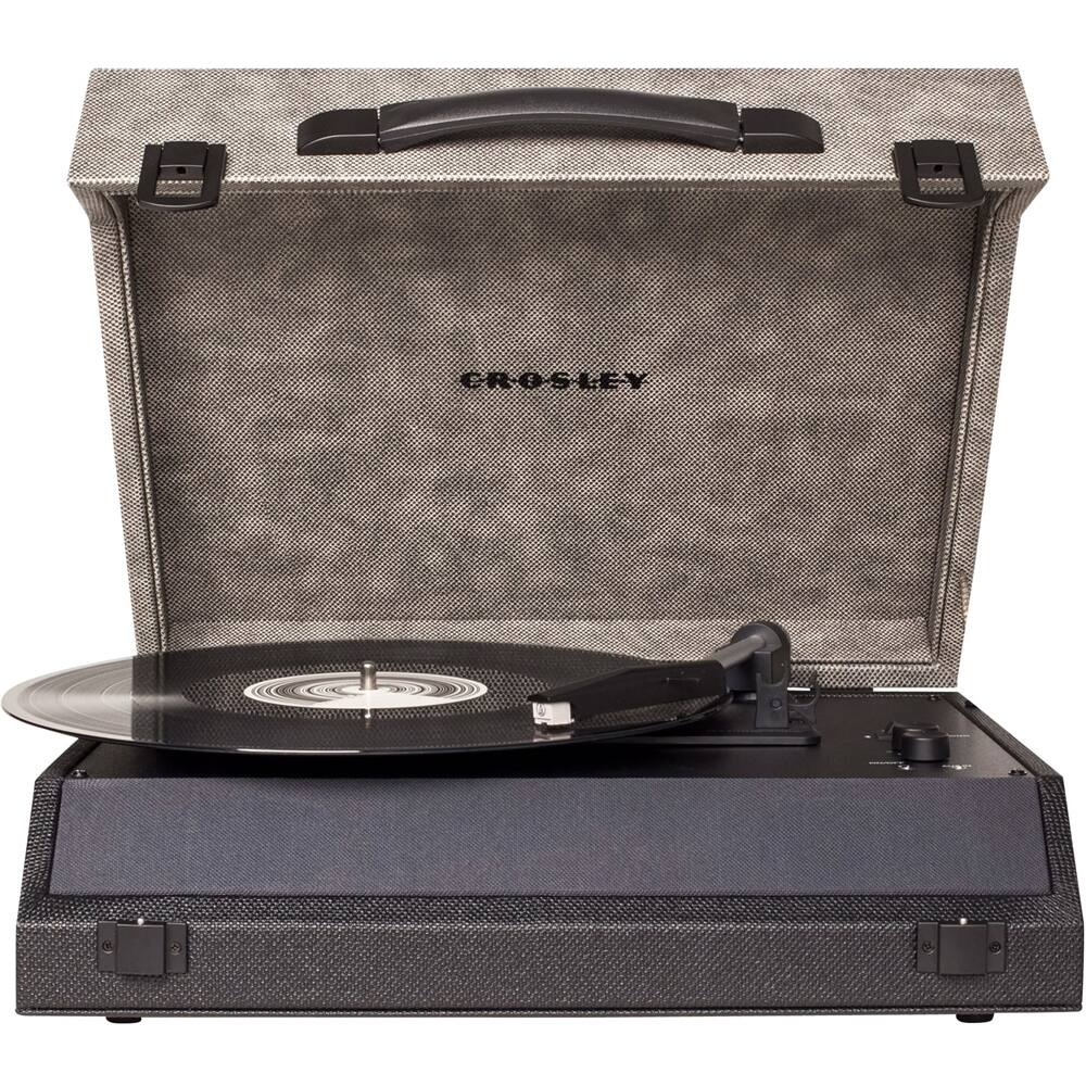 Bluetooth Turntable Best Buy Best Buy: Crosley Momento Bluetooth Stereo Turntable Midnight CR8018A-MN