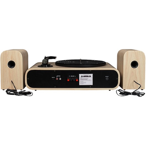 Back View: Crosley - GIG Bluetooth Stereo Audio System - Natural