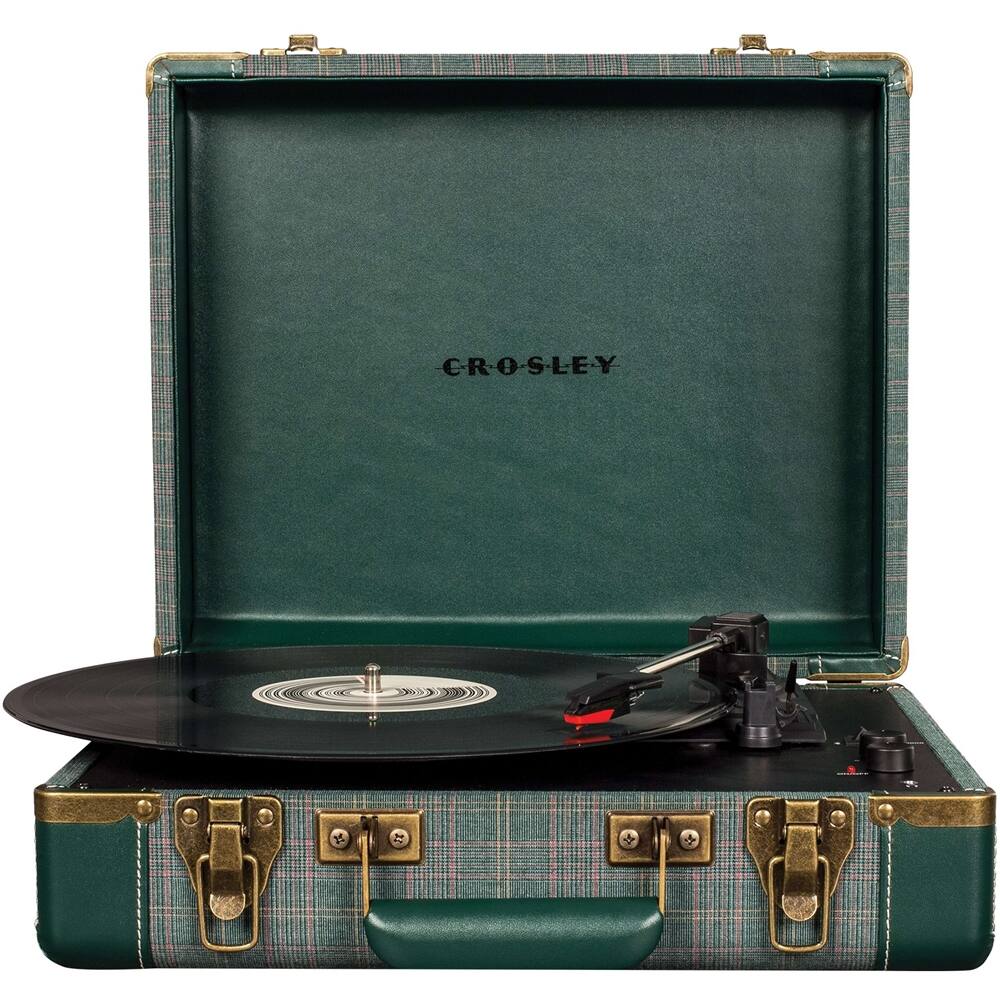 Front. Crosley - Executive Bluetooth Stereo Turntable - Pine.