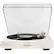 Front. Crosley - T400A Stereo Turntable - White.