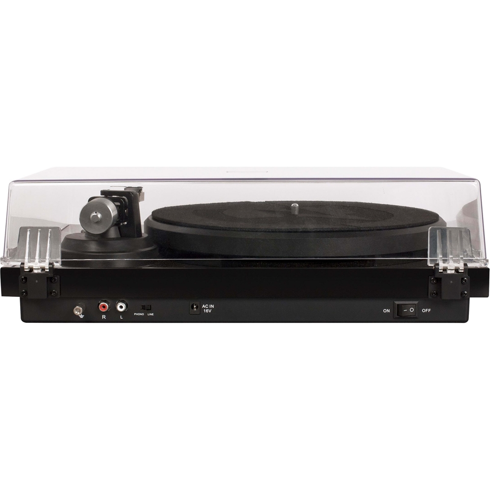 Back View: Crosley - C6A Stereo Turntable - Black
