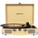 Front. Crosley - Cruiser Deluxe Bluetooth Stereo Turntable - Fawn.