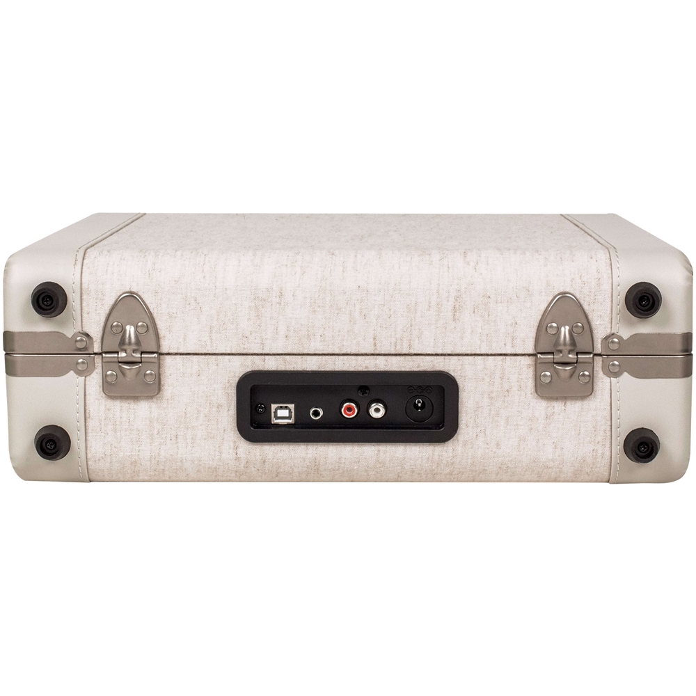Back View: Crosley - Executive Bluetooth Stereo Turntable - Sand