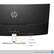 Alt View 1. HP - 34" LED Curved WQHD FreeSync Monitor (HDMI, DisplayPort) - Silver & Black.