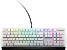 Front. Alienware - AW510K Full-size Wired Mechanical CHERRY MX Low Profile Red Switch Gaming Keyboard with RGB Back Lighting - Lunar Light.