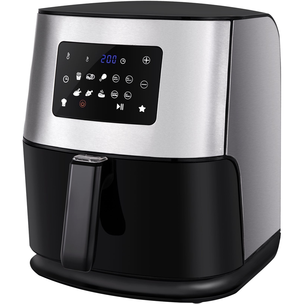 Emerald 26-Quart Dual Zone Feature Stainless Steel Air Fryer in