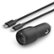 Alt View Zoom 11. Belkin - Boost Charge Car Charger 30W + USB-C® Cable with Lightning Connector - Black.