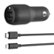 Alt View Zoom 1. Belkin - Boost Charge Car Charger 30W + USB-C® Cable with Lightning Connector - Black.
