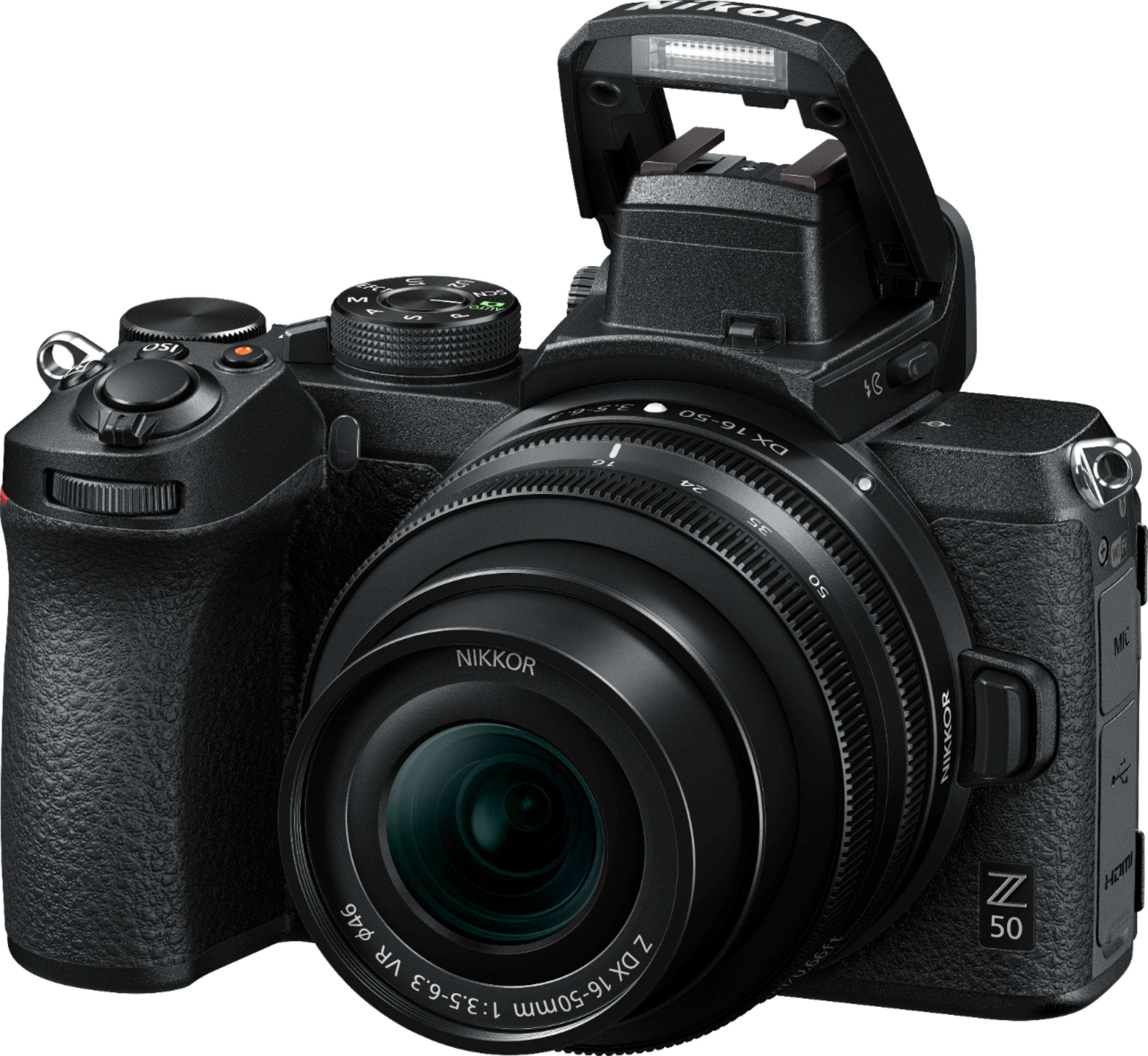 Nikon Z50 Mirrorless 4K Video Camera with NIKKOR Z DX 16 50mm f