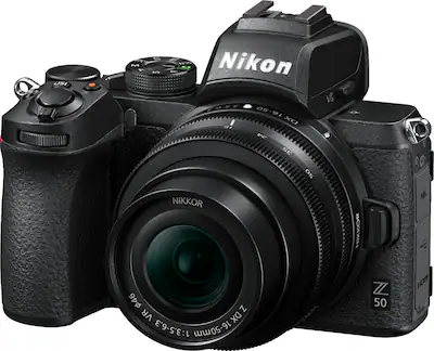 Nikon Z50 Mirrorless 4K Video Camera with NIKKOR Z DX 16 50mm f