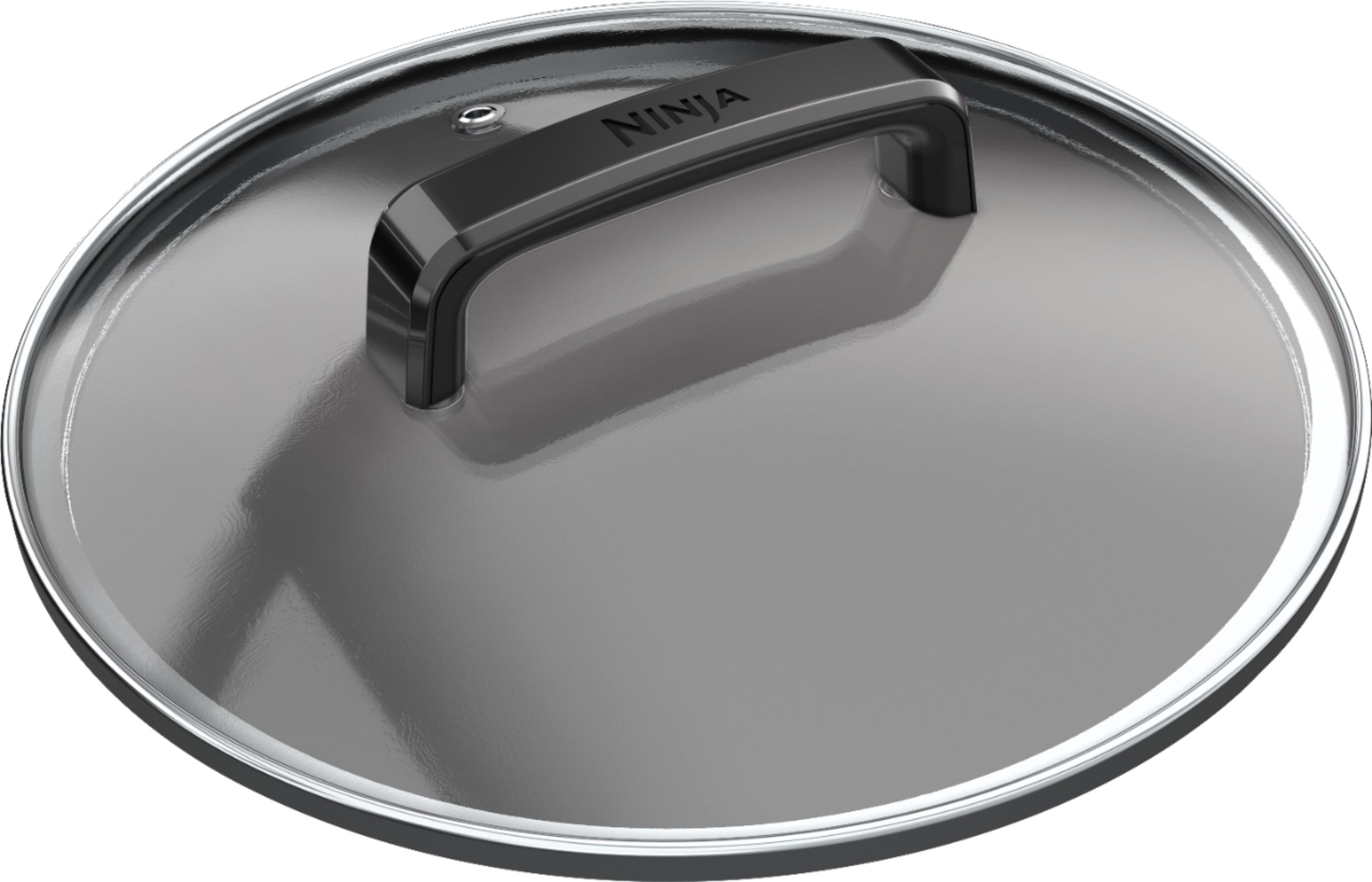 Angle View: Tempered Glass Lid for Ninja Foodi Pressure Cooker