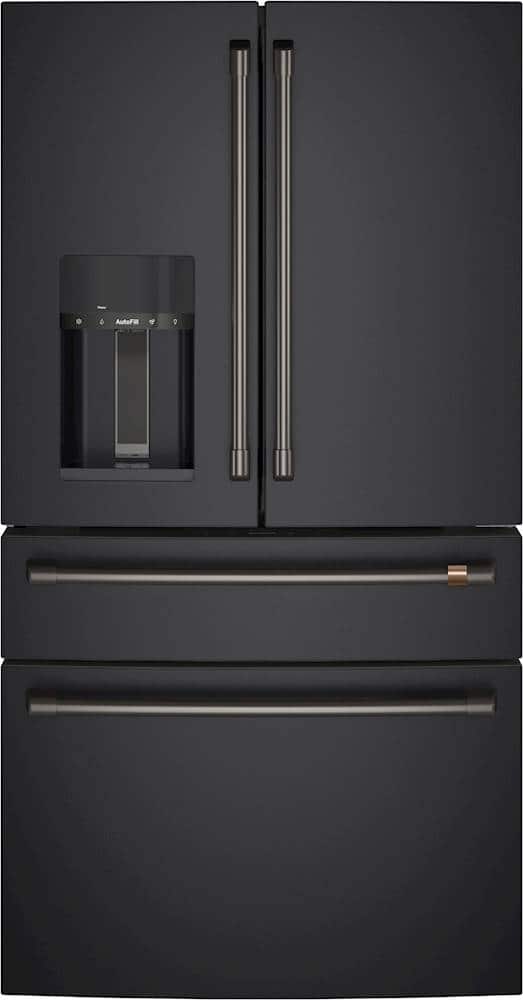 Alt View 11. Café - Handle Kit for Select Café French Door Refrigerators - Brushed Black.