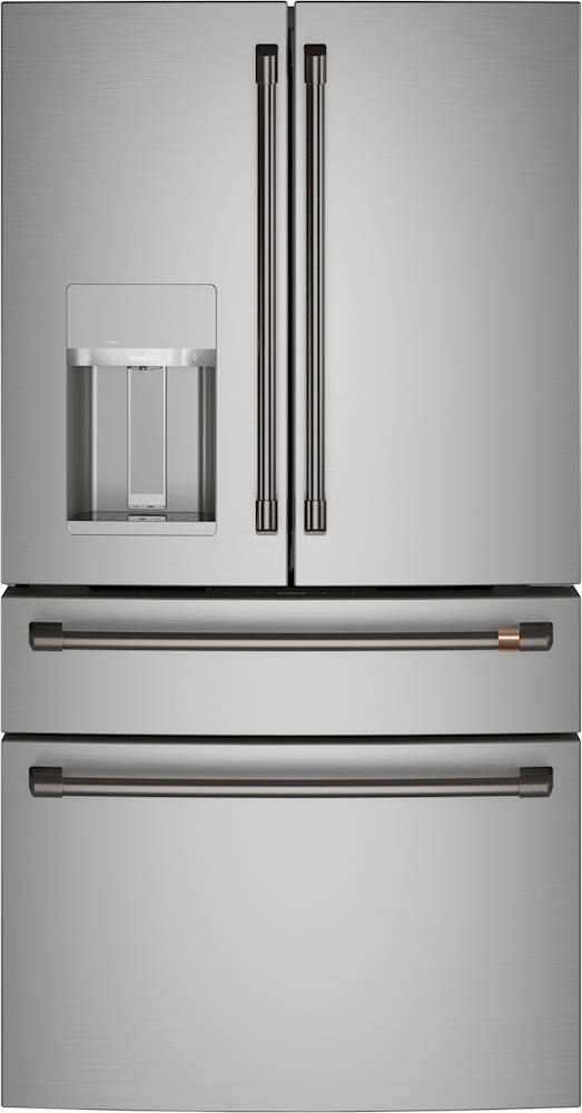 Alt View 13. Café - Handle Kit for Select Café French Door Refrigerators - Brushed Black.